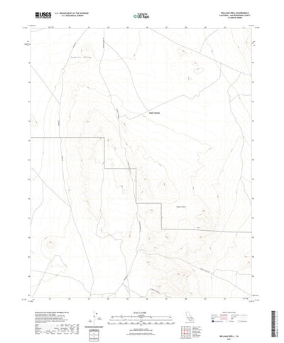 United States Geological Survey Williams Well, CA (2021, 24000-Scale) digital map