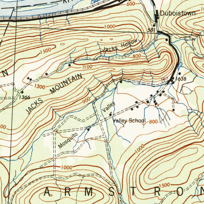 United States Geological Survey Williamsport, PA (1944, 62500-Scale) digital map