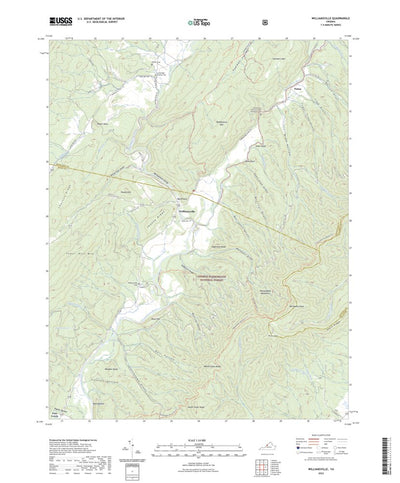 United States Geological Survey Williamsville, VA (2022, 24000-Scale) digital map
