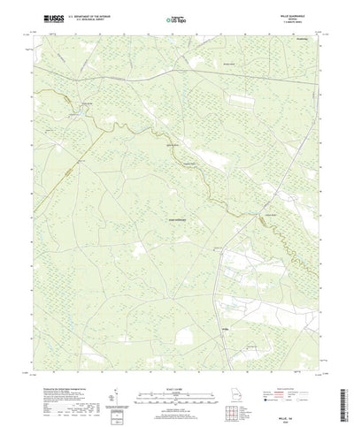 United States Geological Survey Willie, GA (2020, 24000-Scale) digital map