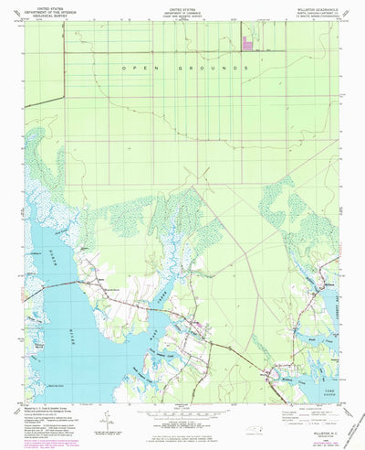 United States Geological Survey Williston, NC (1949, 24000-Scale) digital map