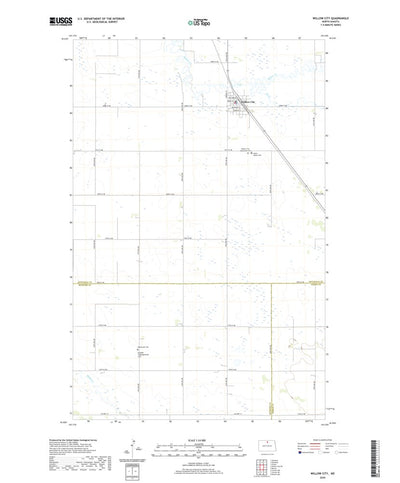 United States Geological Survey Willow City, ND (2020, 24000-Scale) digital map