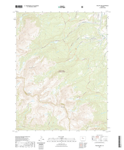 United States Geological Survey Willow Lakes, CO (2022, 24000-Scale) digital map