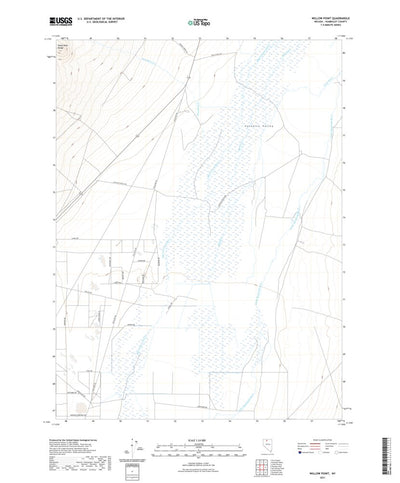 United States Geological Survey Willow Point, NV (2021, 24000-Scale) digital map