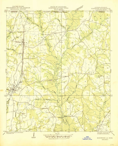 United States Geological Survey Wilson, LA-MS (1945, 31680-Scale) digital map