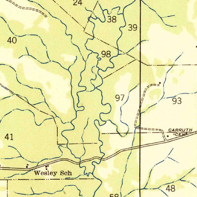 United States Geological Survey Wilson, LA-MS (1945, 31680-Scale) digital map