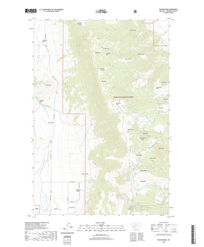 United States Geological Survey Wilson Park, MT (2020, 24000-Scale) digital map