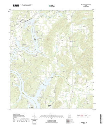 United States Geological Survey Wilsonville, AL (2020, 24000-Scale) digital map