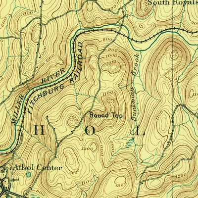 United States Geological Survey Winchendon, MA-NH (1894, 62500-Scale) digital map