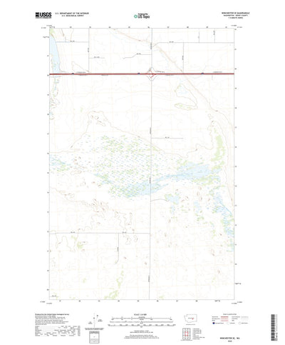 United States Geological Survey Winchester SE, WA (2020, 24000-Scale) digital map