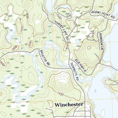 United States Geological Survey Winchester, WI (2022, 24000-Scale) digital map