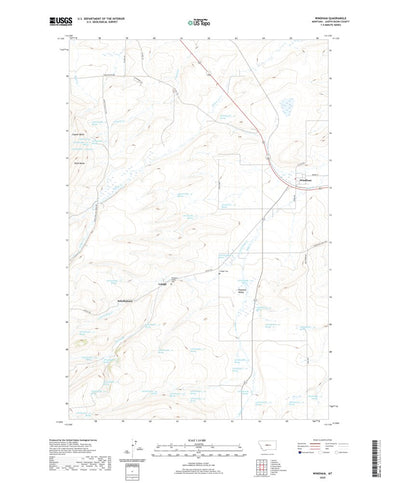 United States Geological Survey Windham, MT (2020, 24000-Scale) digital map