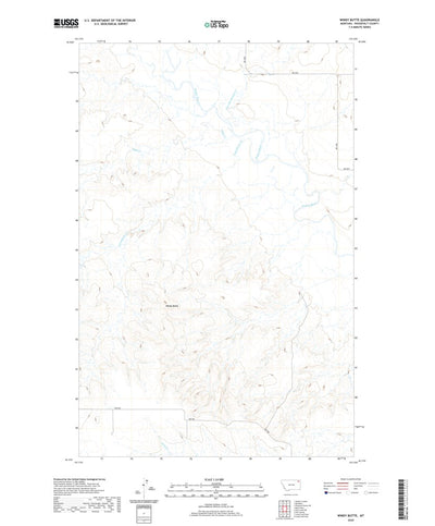 United States Geological Survey Windy Butte, MT (2020, 24000-Scale) digital map