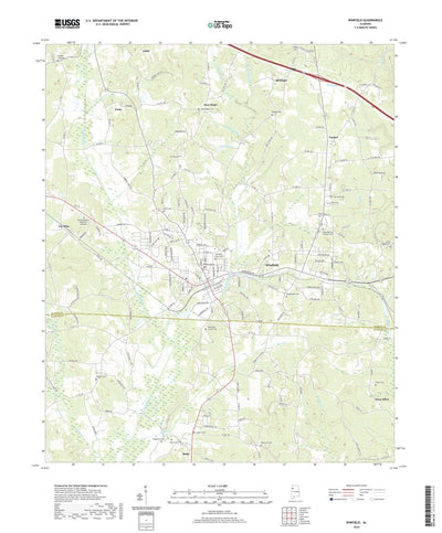 United States Geological Survey Winfield, AL (2020, 24000-Scale) digital map