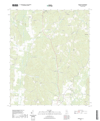 United States Geological Survey Winfield SE, AL (2020, 24000-Scale) digital map