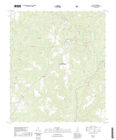United States Geological Survey Wing, AL (2021, 24000-Scale) digital map