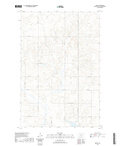 United States Geological Survey Wing SE, ND (2020, 24000-Scale) digital map
