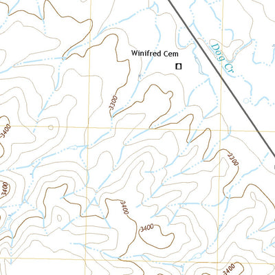 United States Geological Survey Winifred East, MT (2020, 24000-Scale) digital map