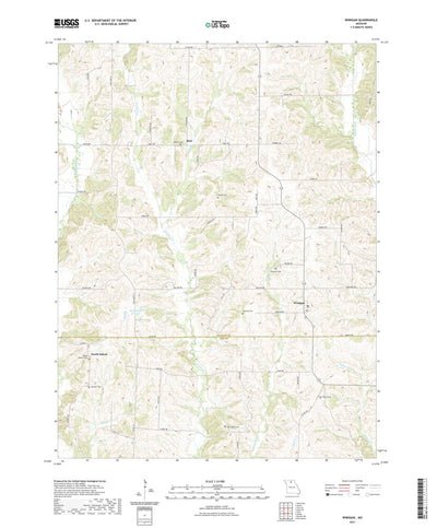 United States Geological Survey Winigan, MO (2021, 24000-Scale) digital map