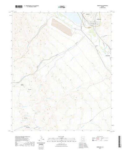 United States Geological Survey Winkelman, AZ (2021, 24000-Scale) digital map