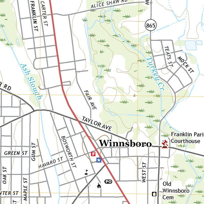 United States Geological Survey Winnsboro, LA (2020, 24000-Scale) digital map