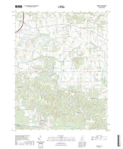 United States Geological Survey Winslow, IN (2022, 24000-Scale) digital map