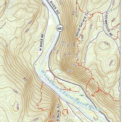 United States Geological Survey Winsted, CT (2021, 24000-Scale) digital map