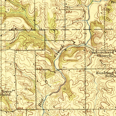 United States Geological Survey Winston, MO (1924, 62500-Scale) digital map