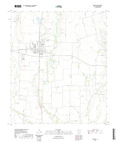 United States Geological Survey Winters, TX (2022, 24000-Scale) digital map