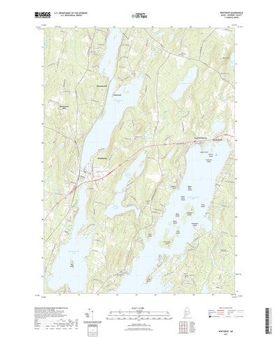 United States Geological Survey Winthrop, ME (2021, 24000-Scale) digital map