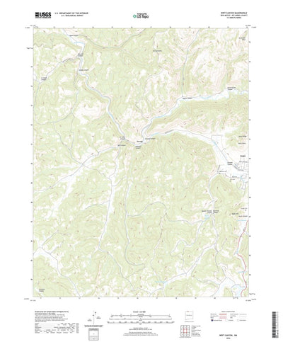 United States Geological Survey Wirt Canyon, NM (2020, 24000-Scale) digital map