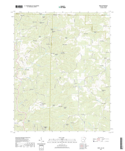 United States Geological Survey Wirth, AR (2020, 24000-Scale) digital map