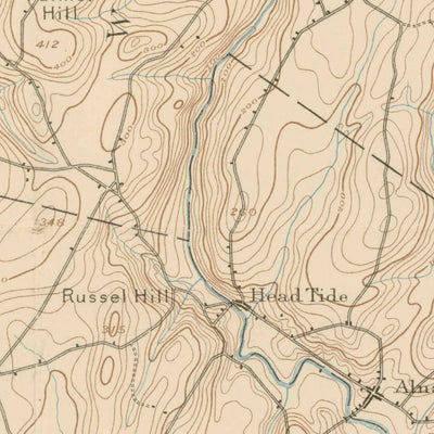 United States Geological Survey Wiscasset, ME (1893, 62500-Scale) digital map