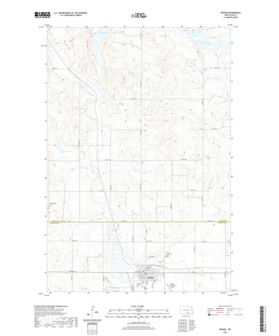 United States Geological Survey Wishek, ND (2020, 24000-Scale) digital map