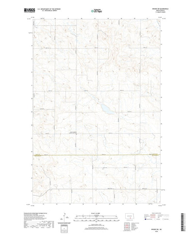 United States Geological Survey Wishek SW, ND (2020, 24000-Scale) digital map