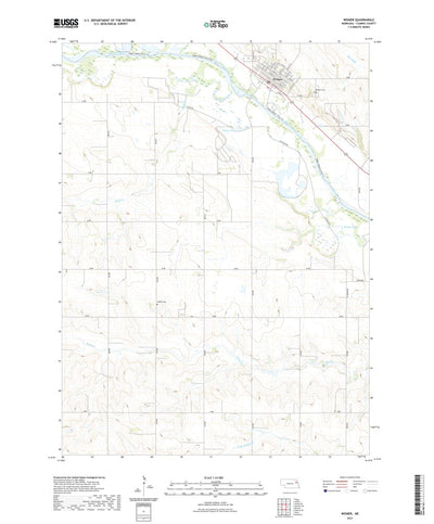 United States Geological Survey Wisner, NE (2021, 24000-Scale) digital map