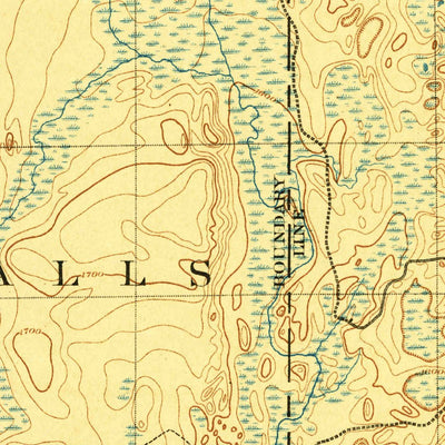 United States Geological Survey Witch Lake, MI (1899, 62500-Scale) digital map