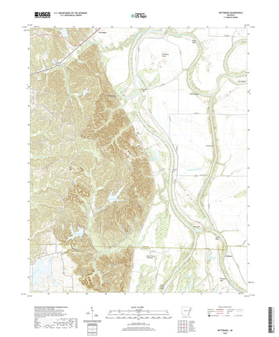 United States Geological Survey Wittsburg, AR (2020, 24000-Scale) digital map