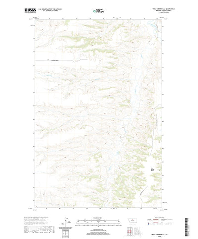 United States Geological Survey Wolf Creek Falls, MT (2020, 24000-Scale) digital map