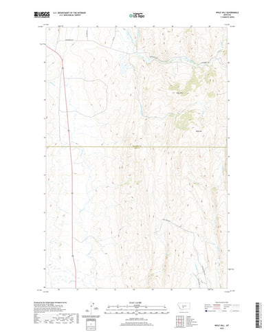 United States Geological Survey Wolf Hill, MT (2020, 24000-Scale) digital map