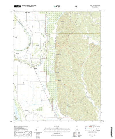 United States Geological Survey Wolf Lake, IL (2021, 24000-Scale) digital map