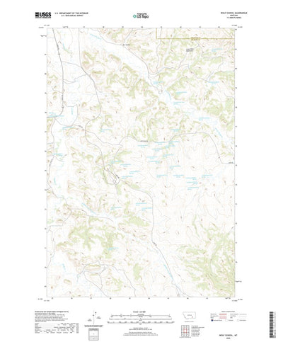 United States Geological Survey Wolf School, MT (2020, 24000-Scale) digital map