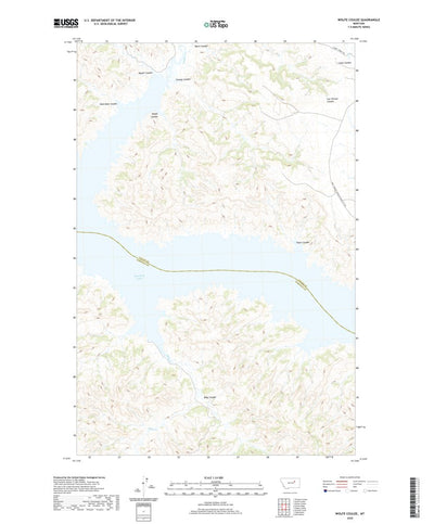 United States Geological Survey Wolfe Coulee, MT (2020, 24000-Scale) digital map