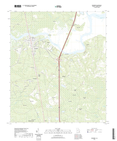 United States Geological Survey Woodbine, GA (2020, 24000-Scale) digital map