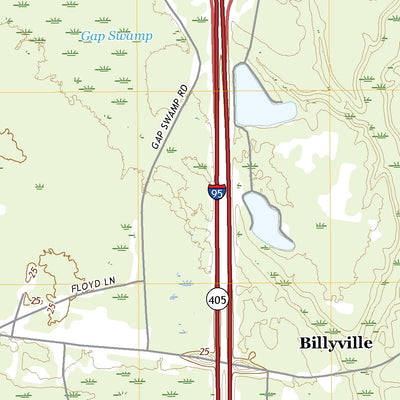 United States Geological Survey Woodbine, GA (2020, 24000-Scale) digital map