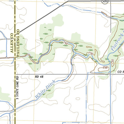 United States Geological Survey Woodburn South, IN (2022, 24000-Scale) digital map
