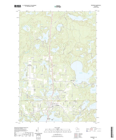 United States Geological Survey Woodruff, WI (2022, 24000-Scale) digital map