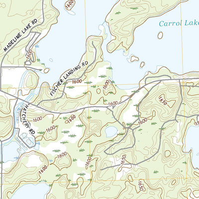 United States Geological Survey Woodruff, WI (2022, 24000-Scale) digital map