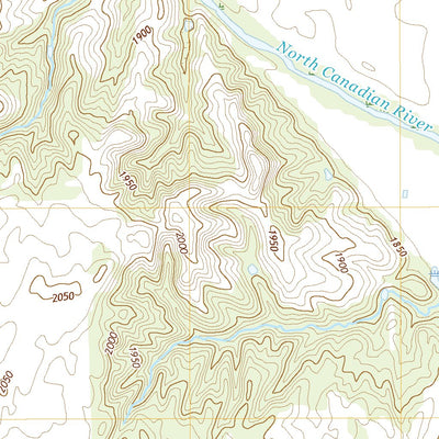 United States Geological Survey Woodward NE, OK (2022, 24000-Scale) digital map