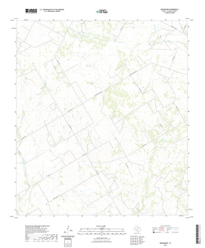 United States Geological Survey Woodward, TX (2022, 24000-Scale) digital map